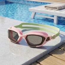 Tech-Inspired Premium Kids Swimming Goggles Multi Styles Available Anti-Fog UV400 Anti-Splash Leak Proof Soft Silicone Strap Ear, First Day Of School - Multicolor - View 5