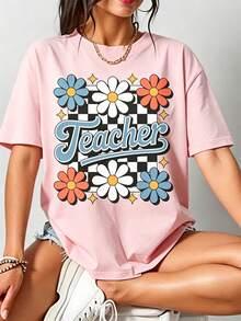 Women T-Shirts - 粉色 - 查看 2