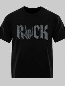 Men T-Shirts - 黑色 - 查看 1