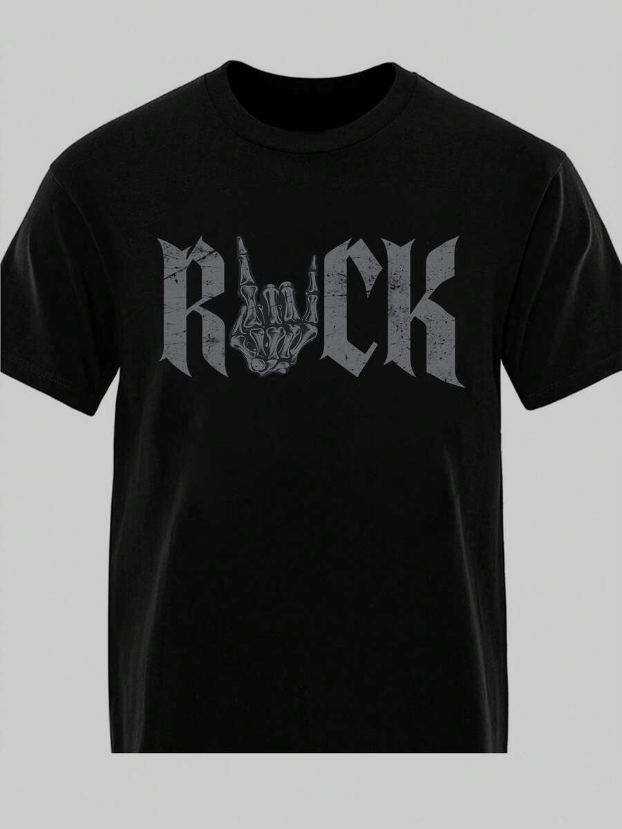 Men T-Shirts - 黑色 - 查看 1