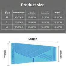 Knitted Compression Calf Sleeves For Men And Women, Breathable Pressure Leg Guards For Running, Basketball, Hiking And Sports - Multicolor - View 8