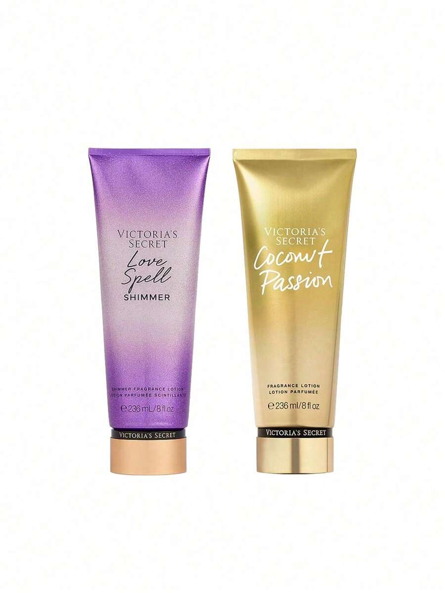 Victoria's Secret [Bundle] Love Spell Shimmer Body Lotion 236 Ml + Coconut Passion Body Lotion 236 Ml - Love Spell Shimmer+Coconut Passion - View 1