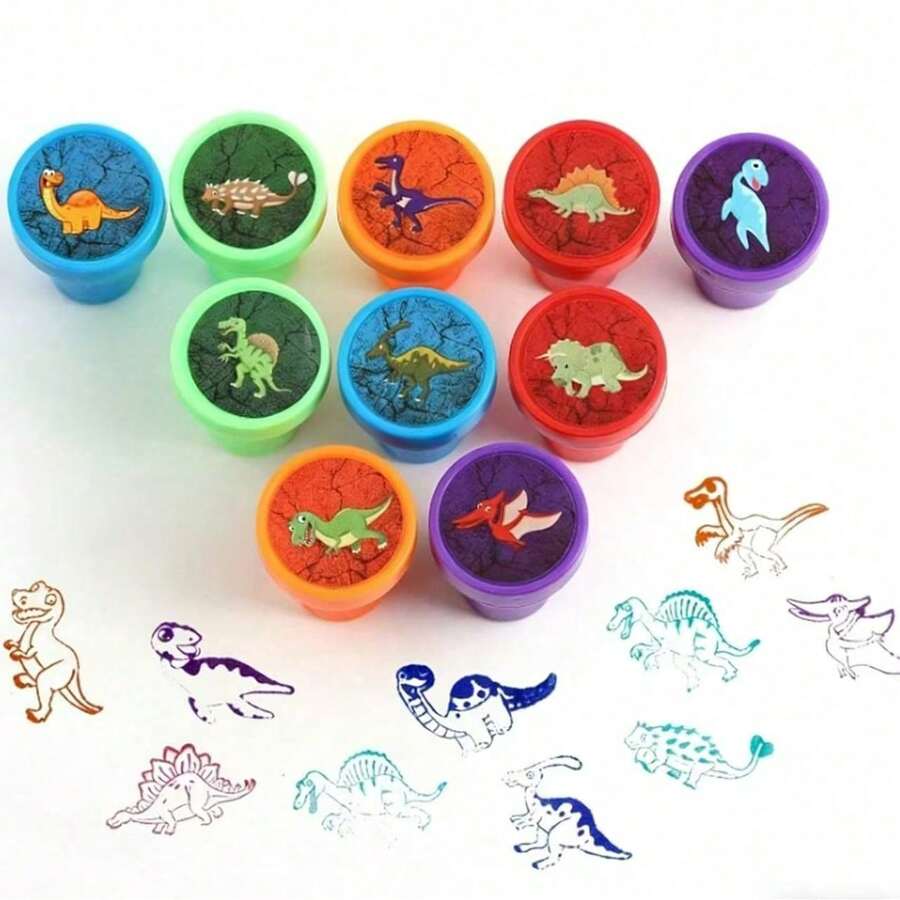 3/12/24/36/50pcs Self-Inking Dog Stamps, Small Colorful Stamp Set, Teacher Supplies, Party Favors, Suitable For Classroom, Party And Educational Activities - Multicolor - View 1