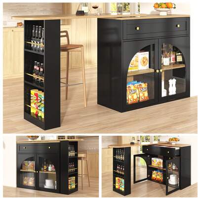 Expandable Bar Table with Storage Space - Vit
