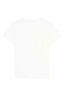 40Th Birthday Hello 40 Leopard Letter Print T-Shirt, Short Sleeve Crew Neck Casual Top For Summer And Spring, Women'S ClothingDaily - White - View 2