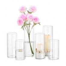 Candle Holders, Glass Vases, Transparent Hydroponic Glassware, Wedding Decorations - RMC0614-a - View 7