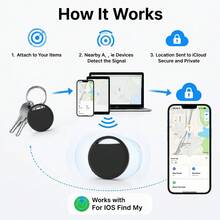 RSH 5pcs AirTag Smart Tags, "Find My" Luggage Tracker, Compatible With IPhone (IOS Only, Not Compatible With Android), Global Precise Anti-Loss Positioning Smart Tracker, Replaceable Battery, Privacy Protection, Suitable For Keys, Backpacks, Suitcases - Multicolor - View 6