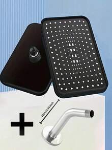 12-Inch High Pressure Square Fixed Shower Head, Wall-Mounted High Flow Rainfall Shower Head With Waterfall Effect, Durable Plastic Square Design, Strong Water Flow, Multi-Function Shower, G1/2 Universal Interface, Suitable For Ceiling Or Wall Installation, Ideal For Home And Hotel Bathrooms, Modern Bathrooms And RV Showers, Upgrade Your Bathroom For A Luxurious Bathing Experience - Multicolor - View 22