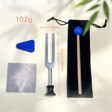 1 Set Garpu Tala yang Dapat Diatur - 136.1Hz/512Hz/4096C Set Garpu Tala Perak - Alat untuk Resonansi Suara Pribadi dan Latihan - Aksesori Perawatan Diri di Rumah, Ciptakan Suasana Yoga dan Meditasi, Hadiah Unik yang Elegan - Perak - View 7