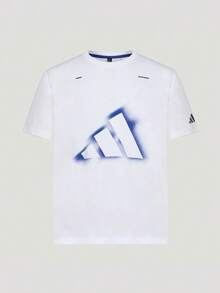 Adidas Kaos Lengan Pendek Tanpa Kerah Rajut FAV CO GFX Pria TLD7461 - Blue and White - View 1