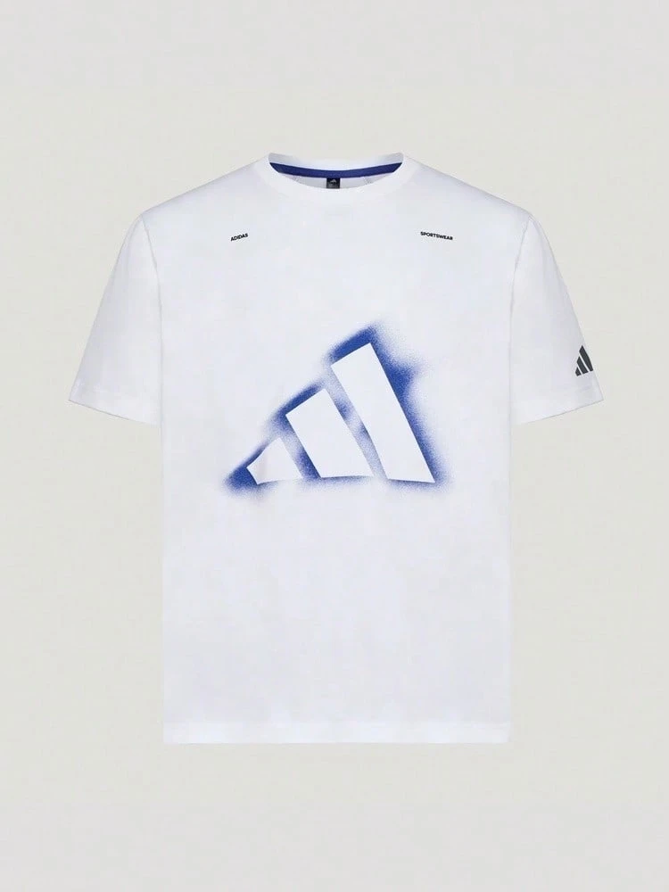 Adidas Kaos Lengan Pendek Tanpa Kerah Rajut FAV CO GFX Pria TLD7461 - Blue and White - View 1