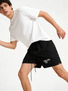 GALLERY DE-PT Quick Dry Athletic Shorts For Men Lightweight Breathable Summer Outdoor Shorts - 黑色1 - 查看 5