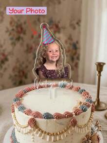 1-10pcs Personalized Character Photo Cake Toppers Customizable Character Design Cake Decoration For Birthday Wedding Family Gathering DIY Party - Multicolor - View 1