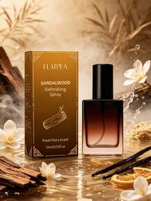 1 pièce Spray de parfum d'ambiance au bois de santal 15 ml, paquet individuel. Infusé de parfums de bois de cèdre et de bois de santal. Fournit un parfum frais, durable et naturel. Portable. Convient pour l'intérieur, la voiture, le bureau, les voyages, les vacances, les fêtes. Parfait pour Pâques, Halloween, Noël. Cadeau d'anniversaire, souvenir de vacances. Cadeau surprise attentionné pour les amis, la famille, les meilleurs amis. - A - Voir 1