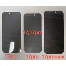 ZYSHI 3pcs Anti-Peeping Full Coverage Anti-Glare Anti-Scratch Anti-Fingerprint Tempered Glass Phone Screen Protector, Shockproof Anti-Peeping, Compatible With Phone 18/18 Pro/18 Pro Max/17 16 15 14 13 12 11 Pro Max XR X XS Max Plus, Compatible With Phone 17 Pro Max, Phone 16 Pro Max, Mother's Day Gift Birthday Celebration - Clear - View 6