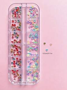 1 hộp 12 món trang trí nail lưới nhỏ phong cách mùa hè màu mocha họa tiết sao biển, charm đính móng Y2K DIY hình sao đính đá, mặt treo nail đính đá, phù hợp trang trí nail hằng ngày và hẹn hò, nhiều màu ngẫu nhiên mix - Nhiều màu - Xem 7