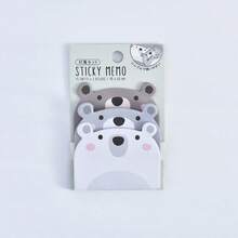 1pc Super Sticky Cartoon Animal Shaped Sticky Notes Cute Set, 3 Books Animal Stacked Combination Student Memo Paper 45 Pages, Kindergarten School Student Boys Girls Home Classroom Writing Drawing Art Note-Taking Multi-Function Universal Writing Notebook Memo Pad Stationery Set Holiday Gift - Multicolor - View 16