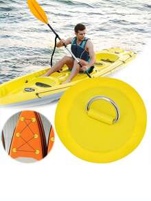 4pcs Round D-Ring Fixing Washers, Boat D-Ring Patch, Water Sports Accessories, Suitable For Stand Up Paddleboard, Kayak, Saltwater Environment - Multicolor - View 4