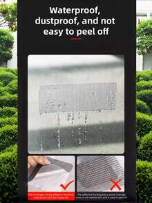 No Need To Replace Broken Screen! Tool-Free Self-Adhesive Mesh Repair Tape, High-Adhesion Mosquito-Proof Screen Tape, Home Essential, 2 Rolls, Width 1.97in, Total Length 157.48in - Grey - View 8