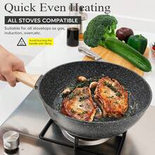 13-Piece Non-Stick Cookware Set, Black, Medical Stone Pots And Pans - View 3
