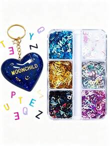DIY Jewelry Making Silicone Letter Molds, 26 English Alphabet Epoxy Resin Molds, Suitable For DIY Keychains, Pendants, Earrings, Jewelry, Home Decor - Multicolor - View 7