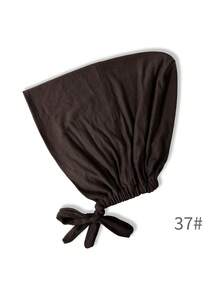 1 pieza Gorro de punto con lazo para mujer, pañuelo para la cabeza, diadema antideslizante, banda para el cabello, gorro - Multicolor - Ver 11