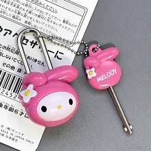 SANRIO 1pc Kitty Cartoon Small Padlock For Luggage, Dorm Cabinet, Diary, Backpack, Cute Doll Creative Girl Style Drawer Lock - One Size - View 6