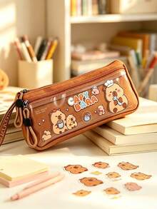 Estuche multifuncional para lápices de estudiante, bolsa grande portátil para lápices, caja de almacenamiento, regalo de vuelta a la escuela - Multicolor - Ver 6