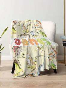 1pc Customized Name Blanket, Suitable For Bed, Living Room, Sofa, Outdoor, Beach, Camping, Pets And More Occasions, Personalized Family/Pet/Couple Text Printed Bedding Blanket, Personalized Christmas Gift, Family Gift, Birthday Gift, Gift For Friends, Gift For Her, Gift For Son/Daughter - Style 3 - View 3