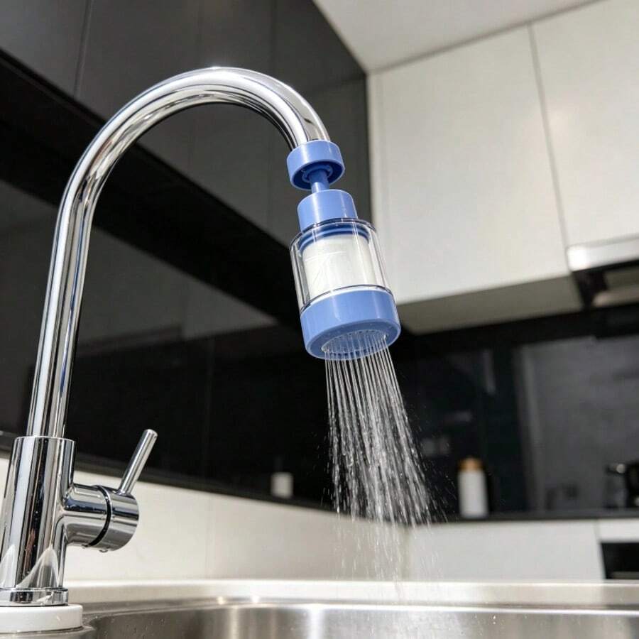Fits Most Standard Faucets, Easy Installation In Seconds Without Tools, Convenient Disassembly And Cleaning. Fine Multi-Layer Composite Filter Material Effectively Traps Fine Impurities In Water, Optimizes Water Flow Smoothness, Soft Water Flow Without Splashing, Suitable For Daily Washing, Cleansing, Skin Care, And Countertop Cleaning. Compact Design Doesn't Occupy Much Space, Won't Obstruct Faucet Operation Angle, Suitable For Balcony, Washbasin, Bathroom And Other Scenarios.