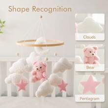 Sonajero de peluche para cuna de bebé, juguete relajante para bebés de 0 a 12 meses, sonajero colgante para cuna, juguete para dormir, sonajero de peluche para recién nacidos, juguete para bebés, campana para cuna. - 01 - Ver 11