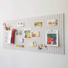 1pc No-Drill Rectangular Modern Fabric Frame Wall-Mounted Photo Wall Background Board, Detachable Bulletin Board For Home Office, Memo Notice Board, Photo DIY Handmade Board, Message Board, For Wall Decoration, Room Decor, Party Photo Display, Surprise Announcement, Wall Storage, Suitable For Bedroom/Study/Living Room/Office/Classroom/Dorm - Multicolor - View 14