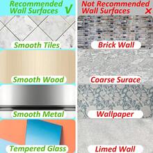 Shower Rack Replacement Stickers, Strong Adhesive Hooks For Caddies, Transparent Waterproof Adhesive Strips, Kitchen Rack And Bathroom Storage Rack No Drilling Required - A - View 9