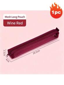 1pc/Mini Mesh Pencil Case Storage Bag, Suitable For Exams, Portable Pencil Case, Multi-Functional Square Stationery Bag/2pcs/3pcs/5pcs,Back To School Season - Multicolor - View 9