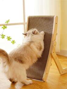 Vertical Small Cat Climbing Tree, Indoor Cat Scratching Board, Transformable Cat Lounge Chair And Cat Bed, Durable Solid Wood Structure Cat Scratching Board - Ginger - View 6