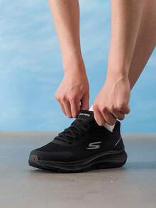 Skechers Men's Running Shoes GO RUN CONSISTENT 2.0 Lightweight Breathable Mesh Casual Training Running Shoes 220880WW-BLK - Black - View 2