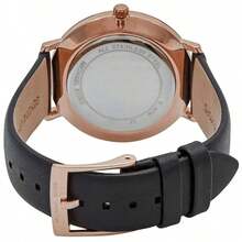 Michael Kors MK2834 Minimal Black Leather Ladies Watch 38mm Rose Gold Dial 3 Hand Waterproof Office Elegant Daily Watch - one-size - View 11
