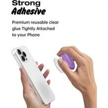 Round, Heart-Shaped Silicone Phone Stand, Foldable Phone Ring Holder, Suitable For Smartphones, Tablets, Phone Accessories - Multicolor - View 6