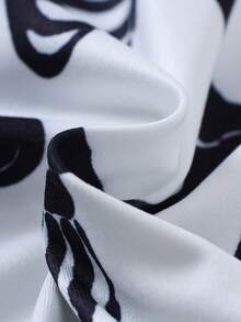 Halloween Mädchen lustiges Totenkopf Langarmkleid - Schwarz und Weiss - Übersicht 7