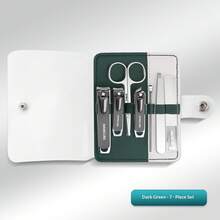 1 Conjunto de Kit Profissional de Cuidados com as Unhas, Conjunto de Cortadores de Unhas, Conjunto de Ferramentas de Beleza Portátil, Incluindo Cortadores de Unhas, Tesouras, Pinças, Lixas e Colheres de Ouvido - Adequado para Uso Doméstico, Viagem e Salão - Visão 15