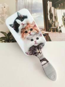 BEATURE 4pcs Stacked Cat Pattern Air Cushion Combs, Scalp Massage Brush, Anti-Static, Durable ABS Handle, Suitable For All Hair Types, High Quality Air Cushion Combs - Air Cushion Comb - View 2