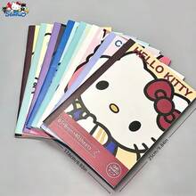 Cuaderno B5 de la serie SANRIO, Kitty, My Melody, Kuromi, Cinnamoroll, Pom Pom Purin, Pochacc, serie 8 de personajes clásicos, estilo aleatorio enviado, cuaderno de suministros de oficina diarios, escritura cómoda, encuadernación cosida no se cae fácilmente, registros de oficina, planificador, imprescindible para fans de SANRIO - Multicolor - Ver 8