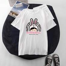 In-Stock Cross-Border2021Spring And Summer New Style Loose Round-Neck Floral Print Short Sleeves T Women's T-Shirts For Dropshipping - 白色2 - 查看 2