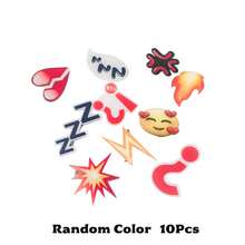10pcs Cute Acrylic Angry Flame Expression Hair Clips, Funny Expression Side Bangs Hair Clips, Versatile Hair Accessories, Creative Novelty Gift For Girls - Multicolor - View 13