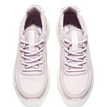 Skechers Women's Cushioned Casual Double-Layer Mesh Patchwork Thick-Sole Running Shoes - Mauve Purple - View 6