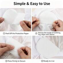 150pcs Women's Disposable Underarm Sweat Pads, Ultra-Thin Invisible Anti-Sweat Underarm Patches, Portable Odor-Proof Pads, Suitable For Daily Wear In Summer - Classic - View 4