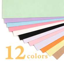 RIMEMO A5/A6 300GSM Colored Cardstock Paper, 120 Sheets, 12 Colors, Heavyweight Craft Paper For DIY Crafts, Card Making & Scrapbooking - I - View 4