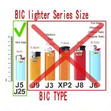 1pc Compact Portable Lighter Case High-Quality Bic Metal Lighter Shell Roller Mech War Protective Cover/Sleeve Bracket, Suitable For BIC Mini Lighter J5 Model (Lighter Not Included) Snap Closure, Compact And Lightweight, Anti-Slip Design, Elegant Appearance, Thickened Explosion-Proof, Drop-Resistant And Impact-Resistant, Suitable For Lighters And Matches, Comfortable Grip, Exquisite And Compact, Tight Fit, Anti-Drop And Wear-Resistant, Perfect Gift For Smokers Men And Women, Ideal Gift Choice For Christmas And Halloween - Multiple Styles - View 7