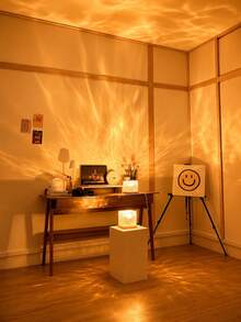 Artistic Square Ambient Lamp, 16-Color RGB Aurora Or Ripple Light With Touch Switch - 多色光 - 查看 7