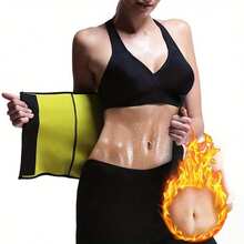 Waist Trimming Training Belt, Sweat-Promoting Sauna-Style Abdominal Control Belt, Hand Washable Fitness Waist Cincher - Black - View 8